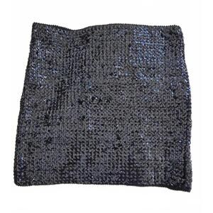 anna-kaci Black Sequin Mini Skirt Size M/L